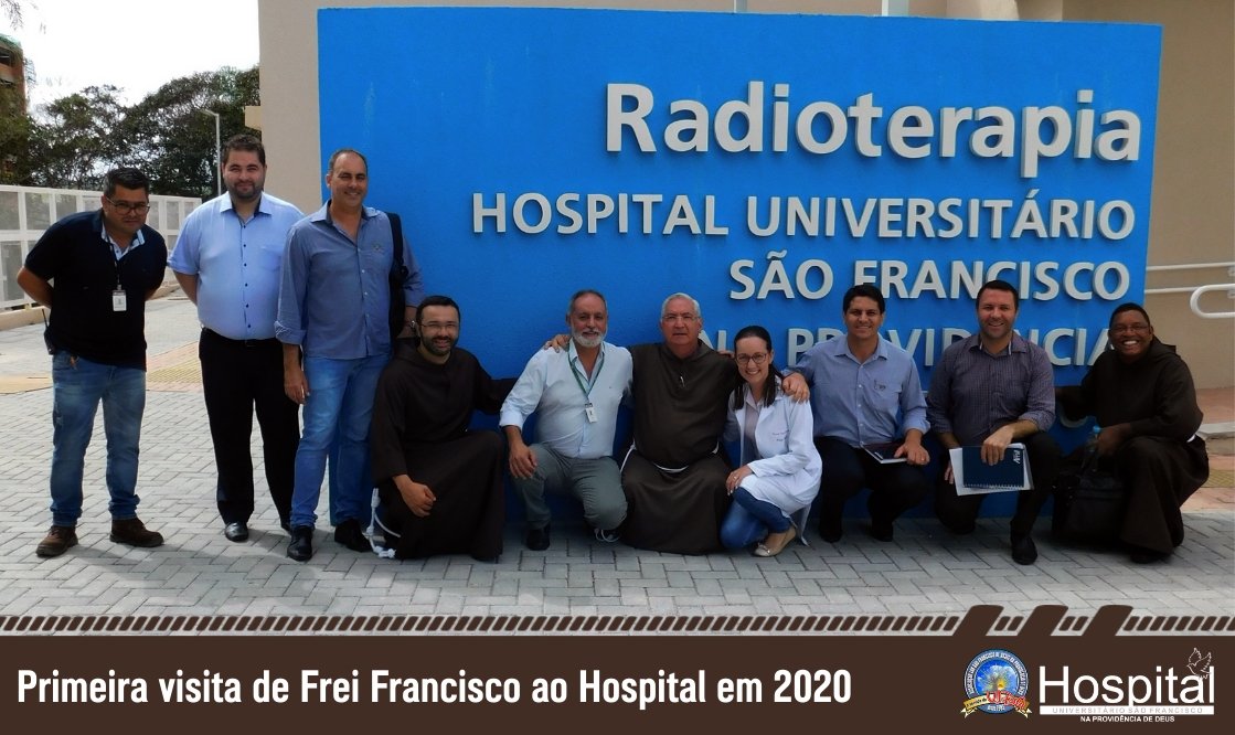 Janeiro de Paz e Bem: a primeira visita de Frei Francisco Belotti ao Hospital em 2020